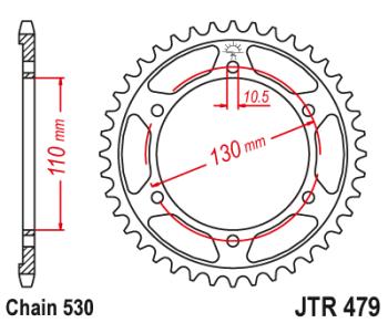 Звезда цепного привода JTR479 45ZBK  jtr479.45zbk