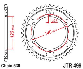 Звезда цепного привода JTR499 48  jtr499.48