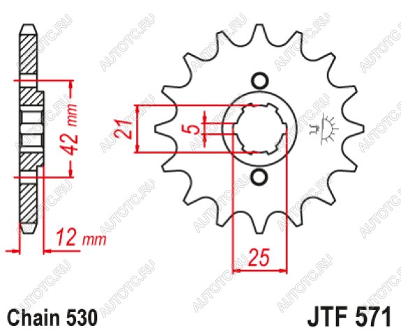 1 699 р. Звезда цепного привода JTF571 17  jtf571.17  с доставкой в г. Вологда