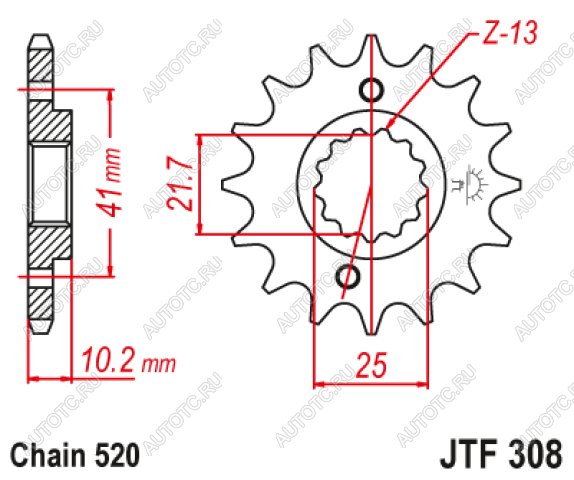 1 429 р. Звезда цепного привода JTF308 15  jtf308.15  с доставкой в г. Вологда