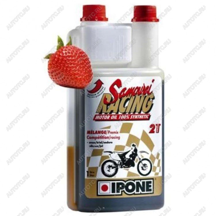 2 199 р. Масло Ipone SAMOURAI RACING 2T Клубничный 1л.  пм-00018362  с доставкой в г. Вологда