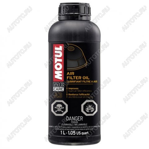 1 699 р. Смазка воздушного фильтра Motul A3 Air Filter Oil 1л.  пм-00018359  с доставкой в г. Вологда