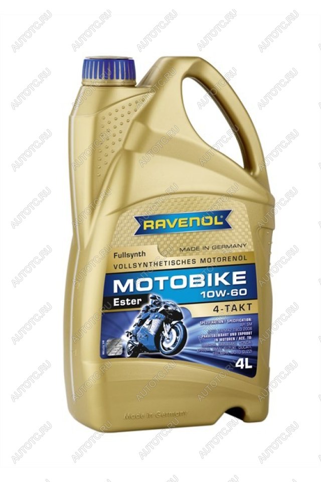 7 599 р. Моторное масло RAVENOL Motobike 4-T Ester 10W-60 (4л)  1171104-004-01-999  с доставкой в г. Вологда