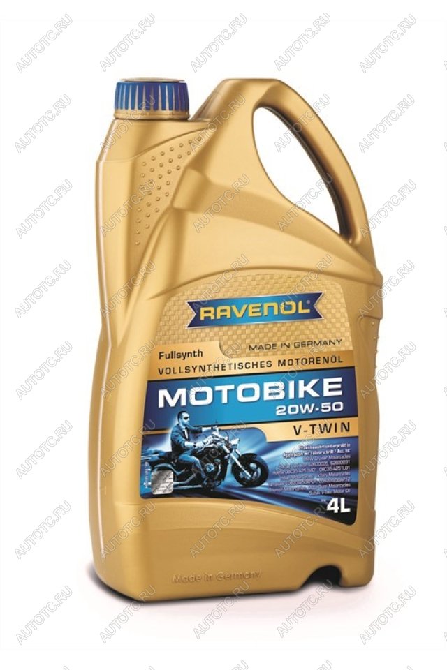 7 999 р. Моторное масло RAVENOL Motobike 4-T V-TWIN Fullsynth 20W-50 (4л)  1171105-004-01-999  с доставкой в г. Вологда