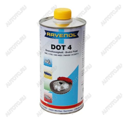 1 799 р. Тормозная жидкость RAVENOL DOT 4 (0.5л)  1350601-500-05-000  с доставкой в г. Вологда