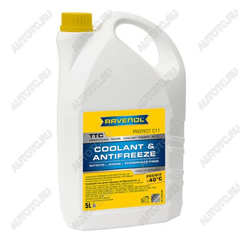 2 599 р. Антифриз RAVENOL TTC Protect C11 Premix (5л)  1410105-005-01-999  с доставкой в г. Вологда