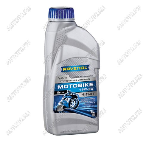 2 169 р. Моторное масло RAVENOL Motobike 4-T Ester 15W-50 (1л)  1172113-001-01-999  с доставкой в г. Вологда