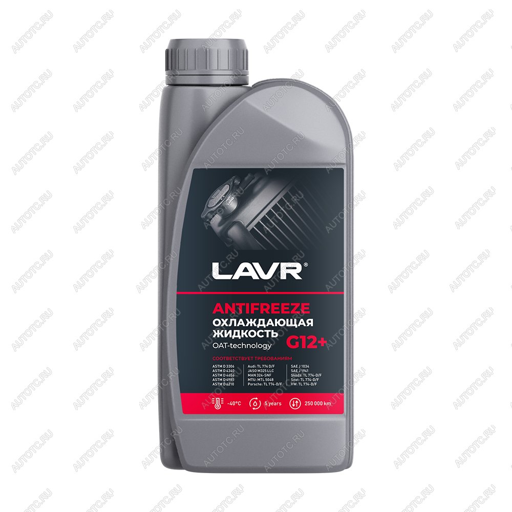 379 р. Охлаждающая жидкость LAVR Antifreeze G12+ -40 1л  ln1709  с доставкой в г. Вологда