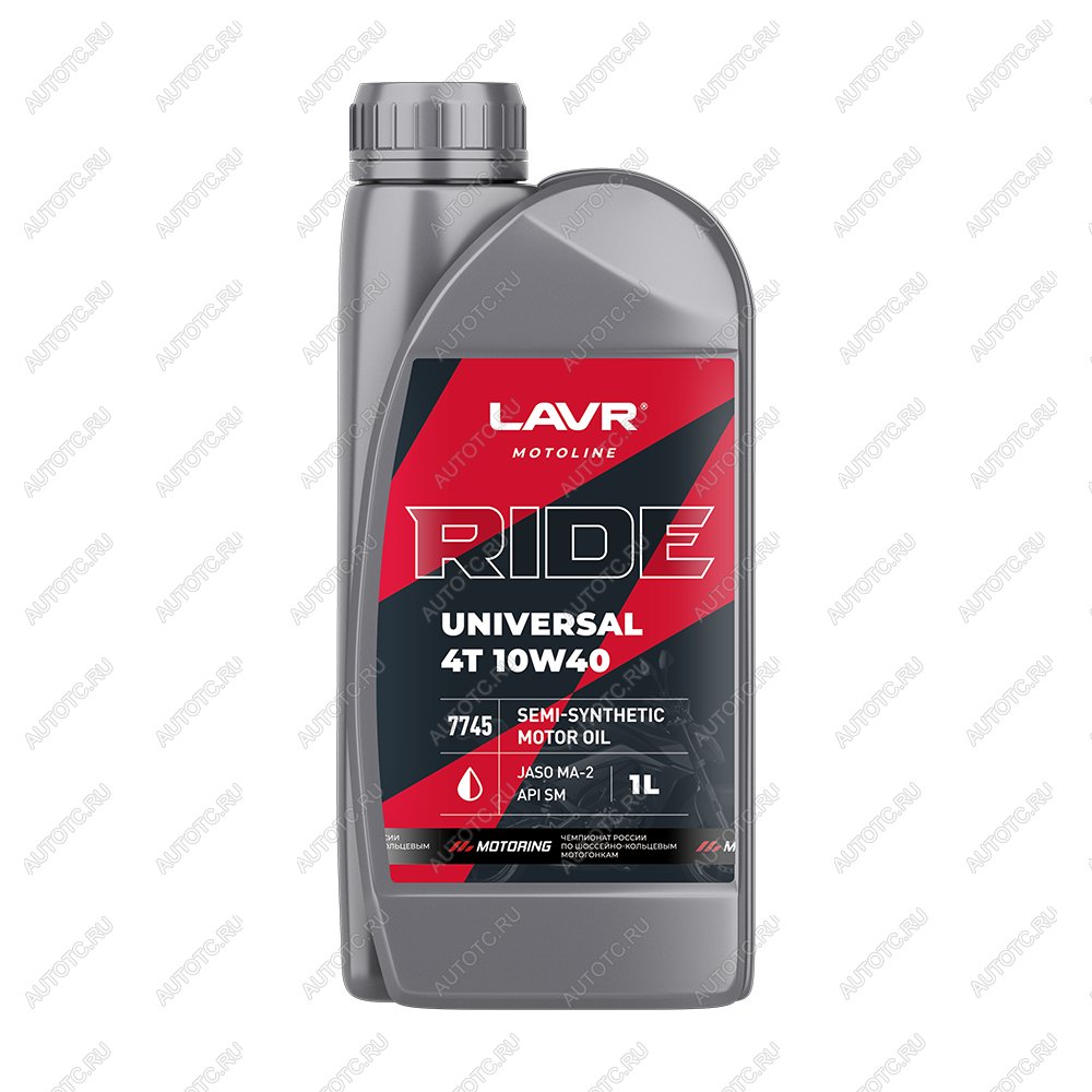 749 р. Моторное масло LAVR MOTO RIDE UNIVERSAL 4T 10W40 SM 1л  ln7745  с доставкой в г. Вологда