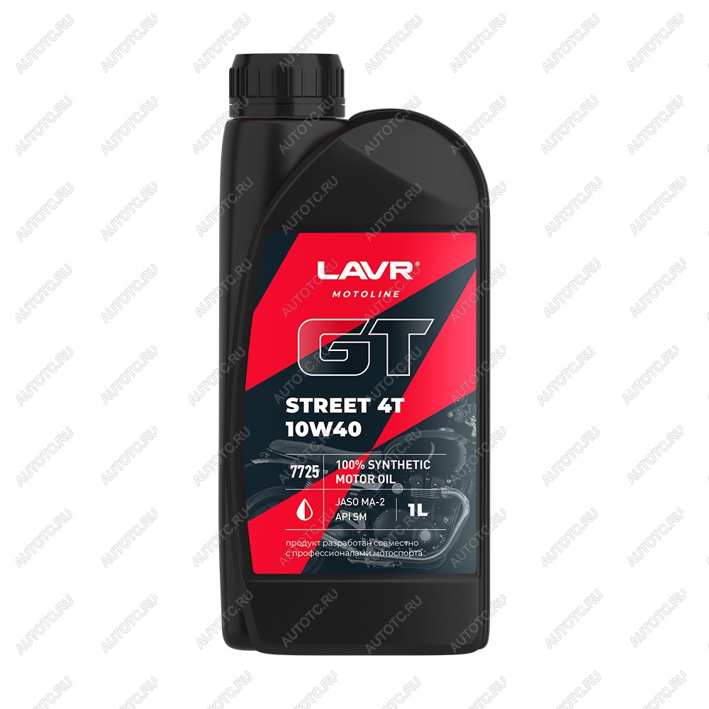 1 499 р. Моторное масло LAVR MOTO GT STREET 4T 10w40 1л  ln7725  с доставкой в г. Вологда