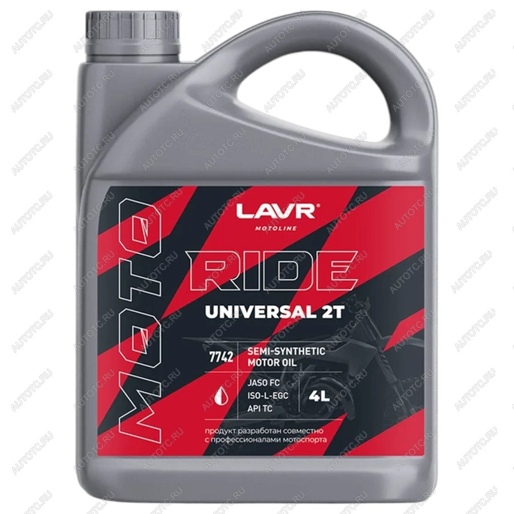 2 899 р. Моторное масло LAVR MOTO RIDE UNIVERSAL 2Т FC 4л  ln7742  с доставкой в г. Вологда