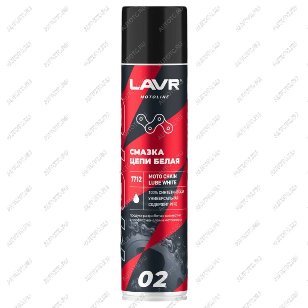 749 р. Смазка цепи LAVR MOTO Дорожная Белая 0,4л  ln7712  с доставкой в г. Вологда