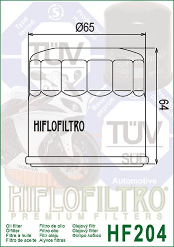 1 399 р. Масляный Фильтр HIFLO HF204C  hf204c  с доставкой в г. Вологда. Увеличить фотографию 2