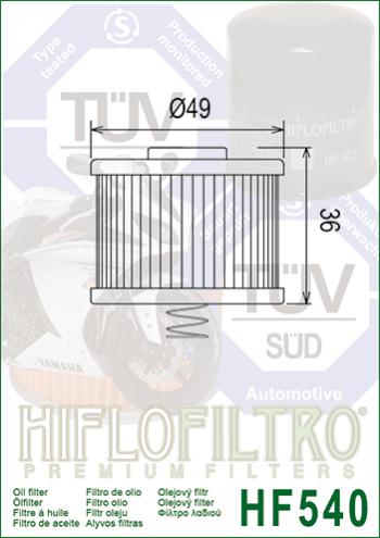 379 р. Масляный Фильтр HIFLO HF540  hf540  с доставкой в г. Вологда. Увеличить фотографию 2