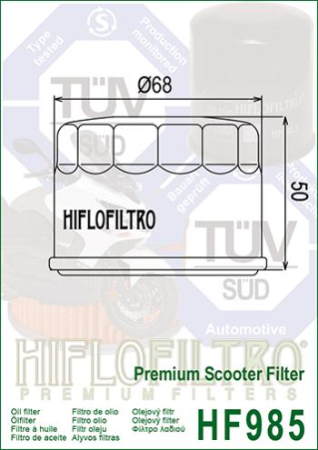 679 р. Масляный Фильтр HIFLO HF985  hf985  с доставкой в г. Вологда. Увеличить фотографию 2
