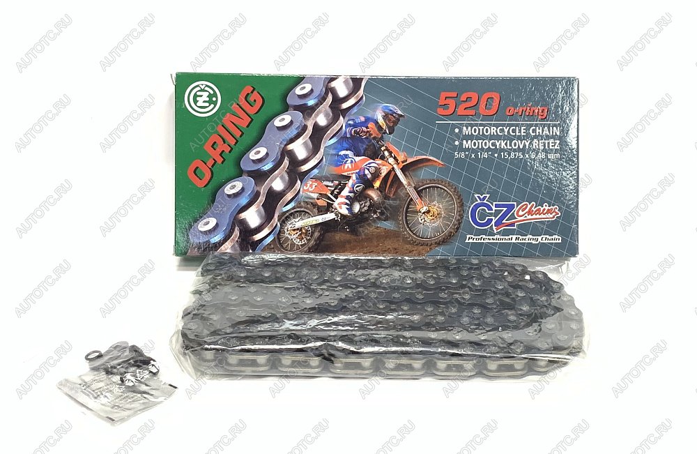 11 799 р. Цепь привода CZ Chains 520 RDO O-Ring - 116  520rdo-116  с доставкой в г. Вологда