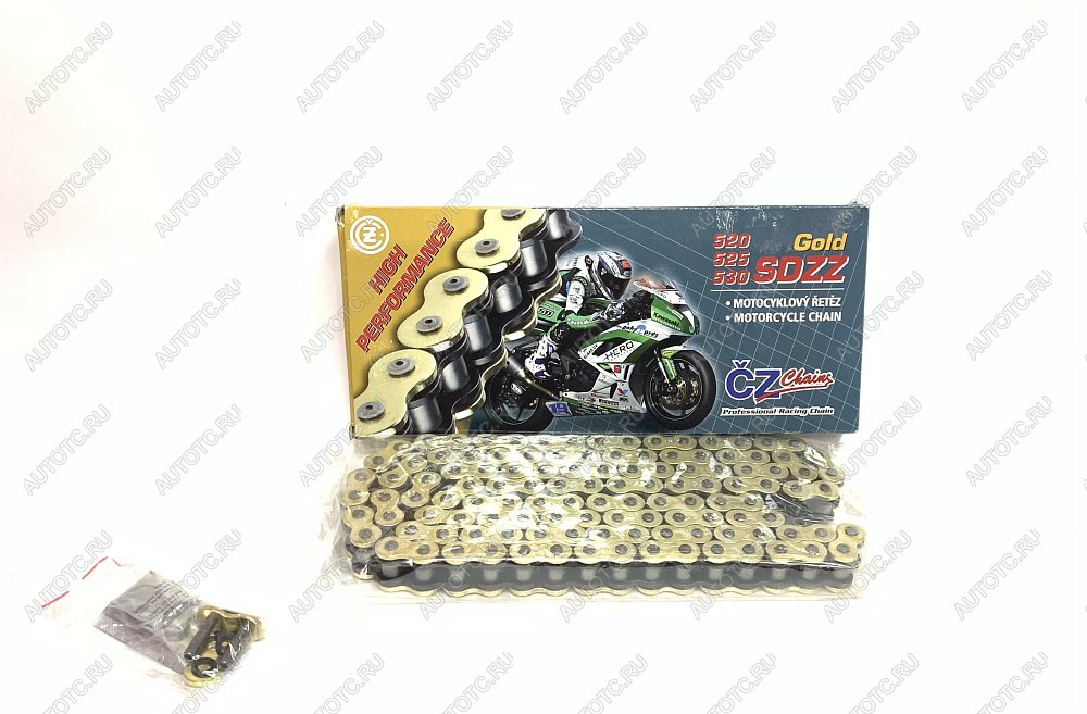 20 549 р. Цепь привода CZ Chains 530 SDZZ Gold X-Ring - 120 Усиленная  530sdzz-120  с доставкой в г. Вологда