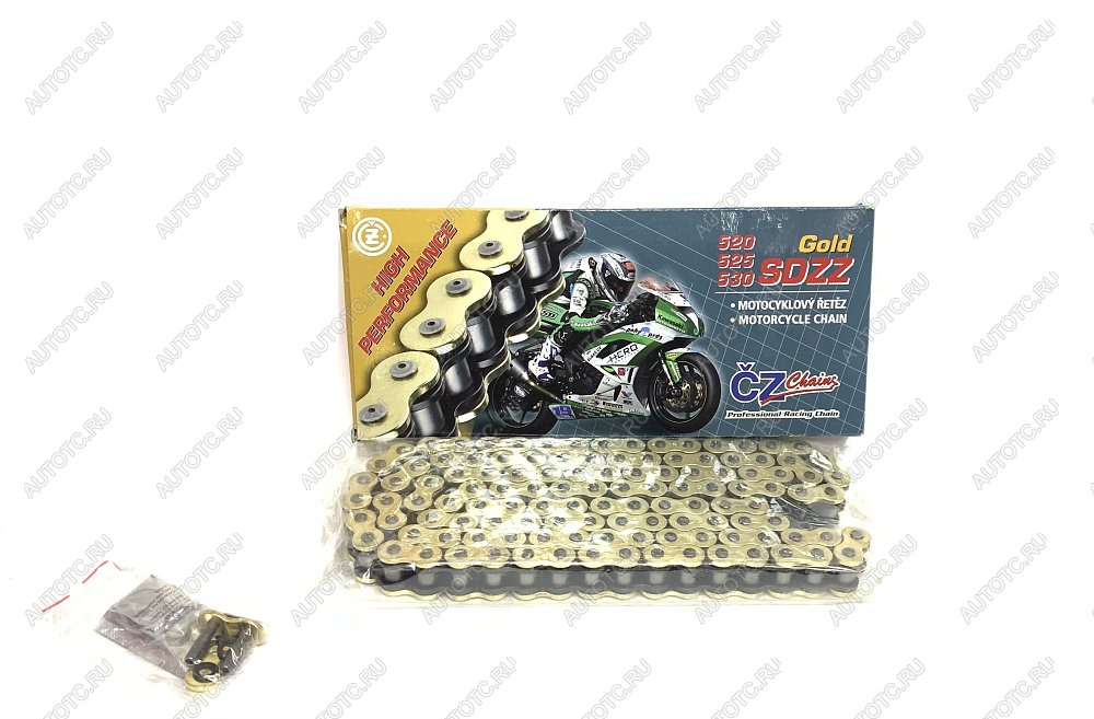 17 999 р. Цепь привода CZ Chains 520 SDZZ Gold X-Ring - 116 Усиленная  520sdzz-116  с доставкой в г. Вологда