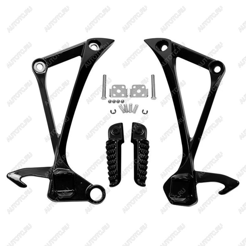 4 849 р. Подножки задние с кронштейнами для мотоцикла Kawasaki ZX10R 11-15  пм-00030817  с доставкой в г. Вологда