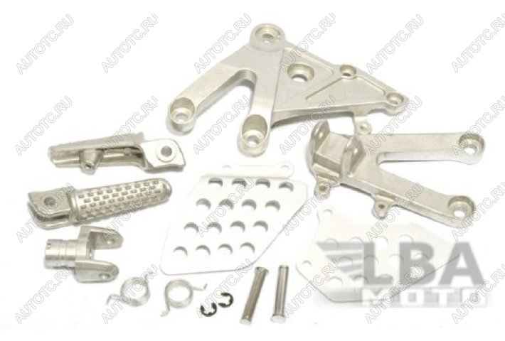 6 499 р. Подножки передние с кронштейнами для мотоцикла Honda CBR600RR 03-06  лб-00000238  с доставкой в г. Вологда