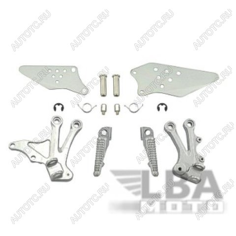 4 999 р. Подножки передние с кронштейнами для мотоцикла Kawasaki ZX-10R 04-05  пм-00006812  с доставкой в г. Вологда