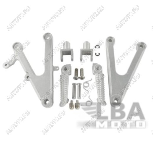 4 649 р. Подножки передние с кронштейнами для мотоцикла Yamaha YZF-R1 02-03  пм-00007900  с доставкой в г. Вологда