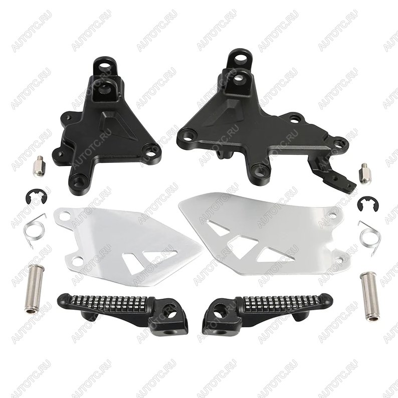 4 999 р. Подножки передние с кронштейнами для мотоцикла Kawasaki ZX10R 11-20  пм-00030873  с доставкой в г. Вологда