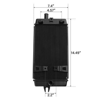 12 549 р. Радиатор для Triumph Bonneville, Scrambler, Street Twin, Thruxton 1200 16-20  пм-00027314  с доставкой в г. Вологда. Увеличить фотографию 3