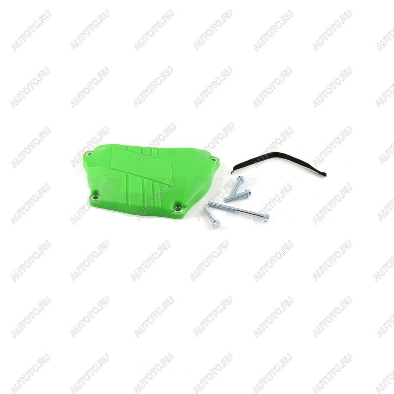 2 559 р. Защита крышки сцепл. пластиковая SM-PARTS Kawasaki KX250F 09-16 зеленая  010263-924-7957  с доставкой в г. Вологда