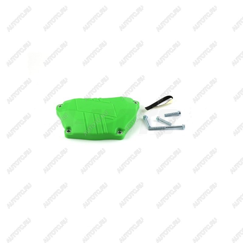 2 559 р. Защита крышки сцепл. пластиковая SM-PARTS Kawasaki KX250F 2017 зеленая  010263-924-8358  с доставкой в г. Вологда