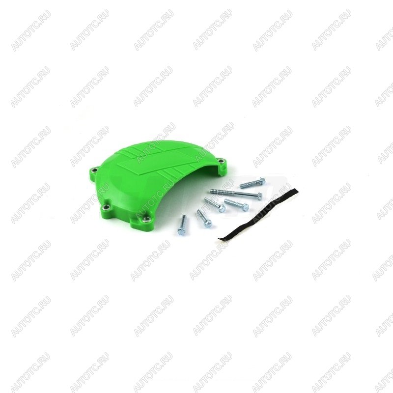 2 799 р. Защита крышки сцепл. пластиковая SM-PARTS Kawasaki KX450F 06-15 зеленая  010263-924-2651  с доставкой в г. Вологда