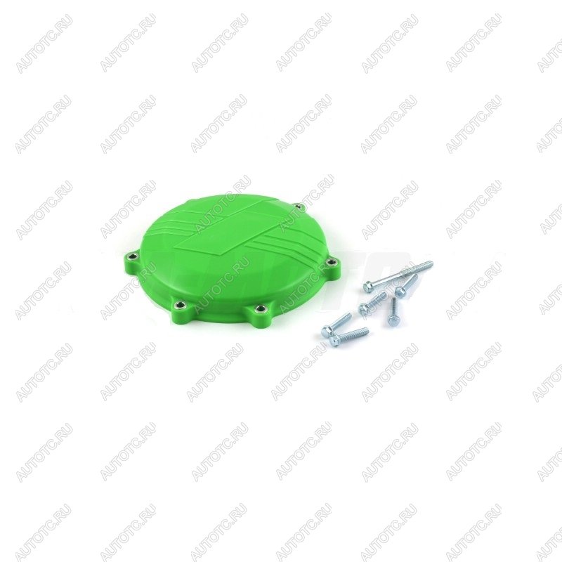 2 559 р. Защита крышки сцепл. пластиковая SM-PARTS Kawasaki KX450F 16-17 зеленая  010263-924-9008  с доставкой в г. Вологда