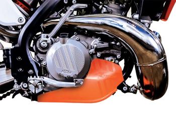 9 249 р. Защита двигателя пластиковая R-Tech KTM SX-F450 16-18, EXC-F450500 17-20 (R-PMKTMAR4518) оранжевая  r-pmktmar4518  с доставкой в г. Вологда. Увеличить фотографию 4