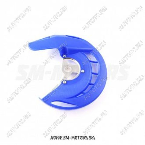 2 899 р. Защита перед. торм. диска Yamaha YZ250 04-13 YZF250450 04-13 WRF250450 04-13 SM-PARTS синяя  010263-185-5895  с доставкой в г. Вологда