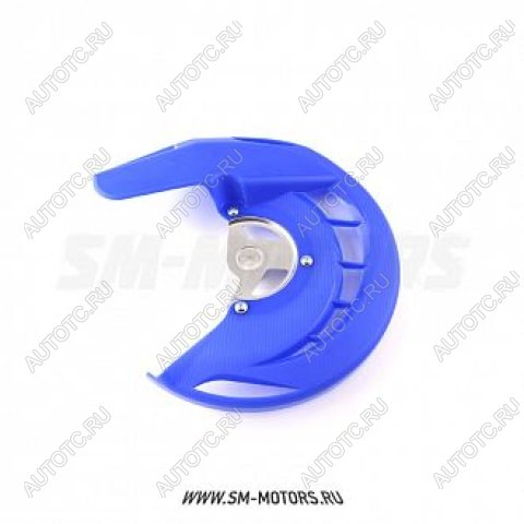 2 899 р. Защита переднего тормозного диска Yamaha YZ250 14-15 YZF250450 14-15 WRF450 14-15 SM-PARTS синяя  010263-185-8228  с доставкой в г. Вологда