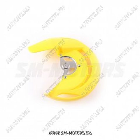 2 899 р. Защита переднего тормозного диска Suzuki RMZ250450 07-15  SM-PARTS желтая  010263-185-6586  с доставкой в г. Вологда