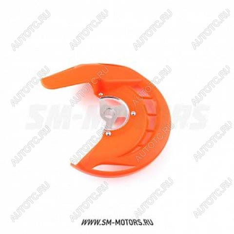 2 299 р. Защита переднего тормозного диска KTM EXCEXCFSXSXF 03-15  SM-PARTS оранжевая  010263-185-7827  с доставкой в г. Вологда