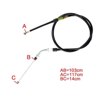 1 199 р. Тросик сцепления AHL Suzuki DR250 94-95, DR350 95-96, DR350SE 94-99 (45-2043)  пм-00030042  с доставкой в г. Вологда. Увеличить фотографию 3