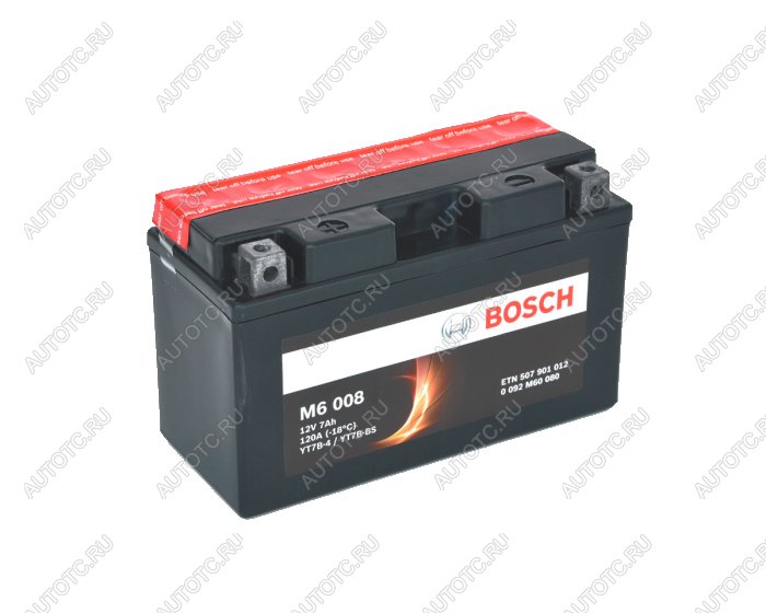 2 499 р. Аккумулятор для мотоцикла Bosch YT7B-BS  пм-00021365  с доставкой в г. Вологда