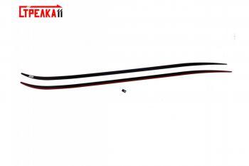 1 699 р. Водостоки лобового стекла Стрелка 11 Toyota Corolla E150 седан рестайлинг (2009-2013) (черные)  с доставкой в г. Вологда. Увеличить фотографию 2