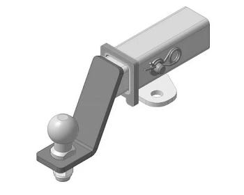 Фаркоп (съемное крепление шара под американский квадрат) Bizon ТАГАЗ Tager 3d (2008-2012)