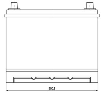 13 549 р. Аккумулятор VOLTHOR EFB 70Ач обратная полярность VOLTHOR 6ст70(0) 57029 d26  с доставкой в г. Вологда. Увеличить фотографию 2