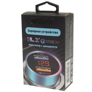 629 р. Устройство зарядное в прикуриватель 2USB 12V с вольтметром WIIIX WIIIX ucc-4-2-01-56 WIIIX ucc-4-2-01-56  с доставкой в г. Вологда. Увеличить фотографию 2