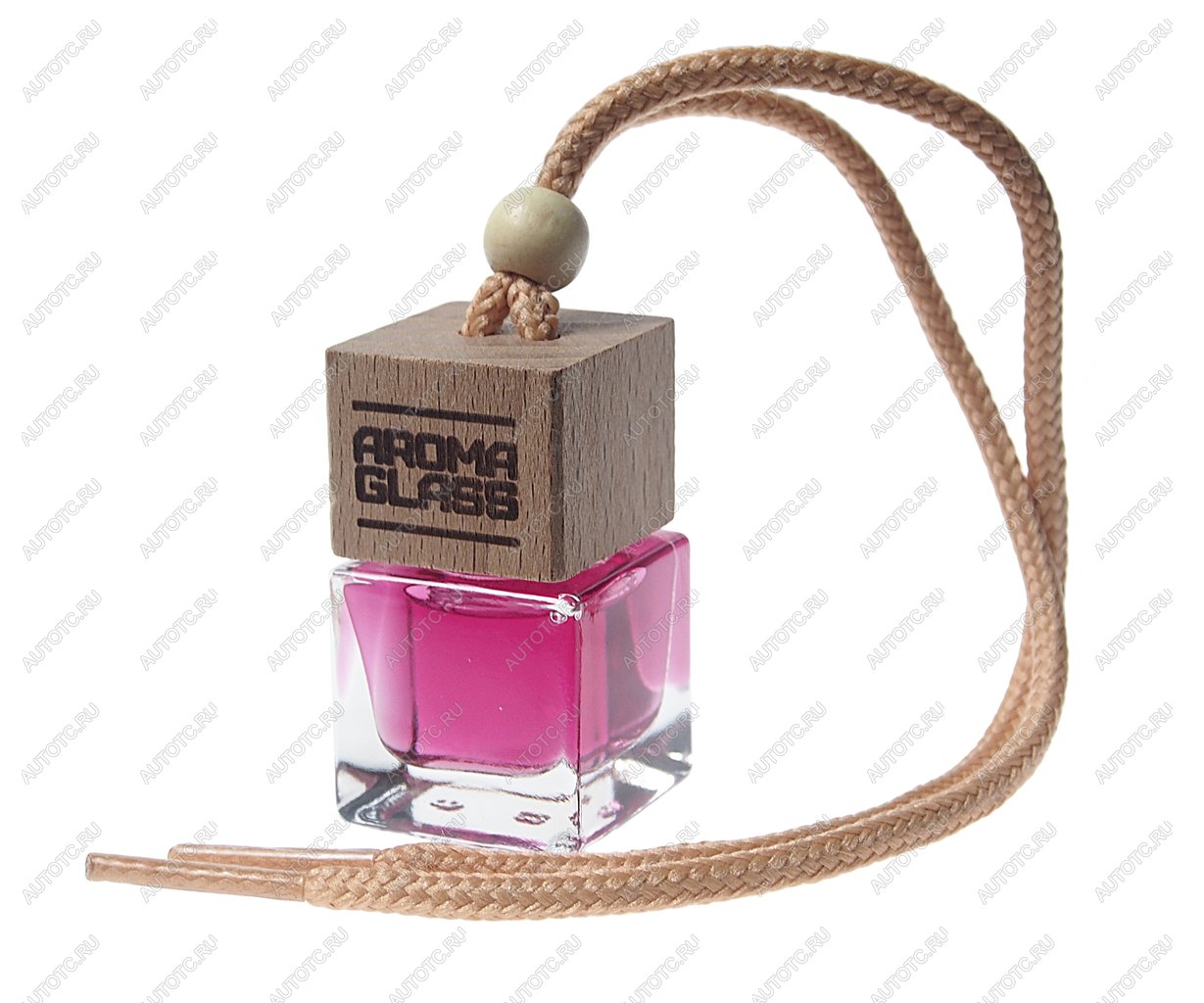 169 р. Ароматизатор подвесной жидкостный (Bubble Gum) с деревянной крышкой Aroma Glass FOUETTE FOUETTE ag-10 FOUETTE ag-10  с доставкой в г. Вологда