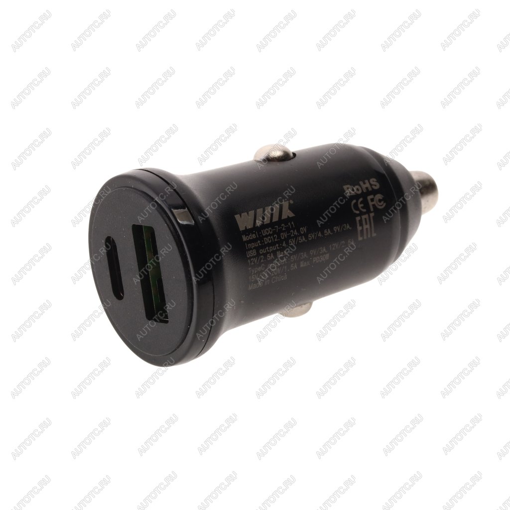 829 р. Устройство зарядное в прикуриватель 1USB + 1 Type C 12V WIIIX WIIIX ucc-7-2-11 WIIIX ucc-7-2-11  с доставкой в г. Вологда