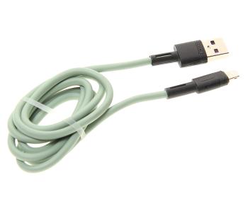 319 р. Кабель USB Type C 1м зеленый XO XO nb-q166 green  с доставкой в г. Вологда. Увеличить фотографию 1