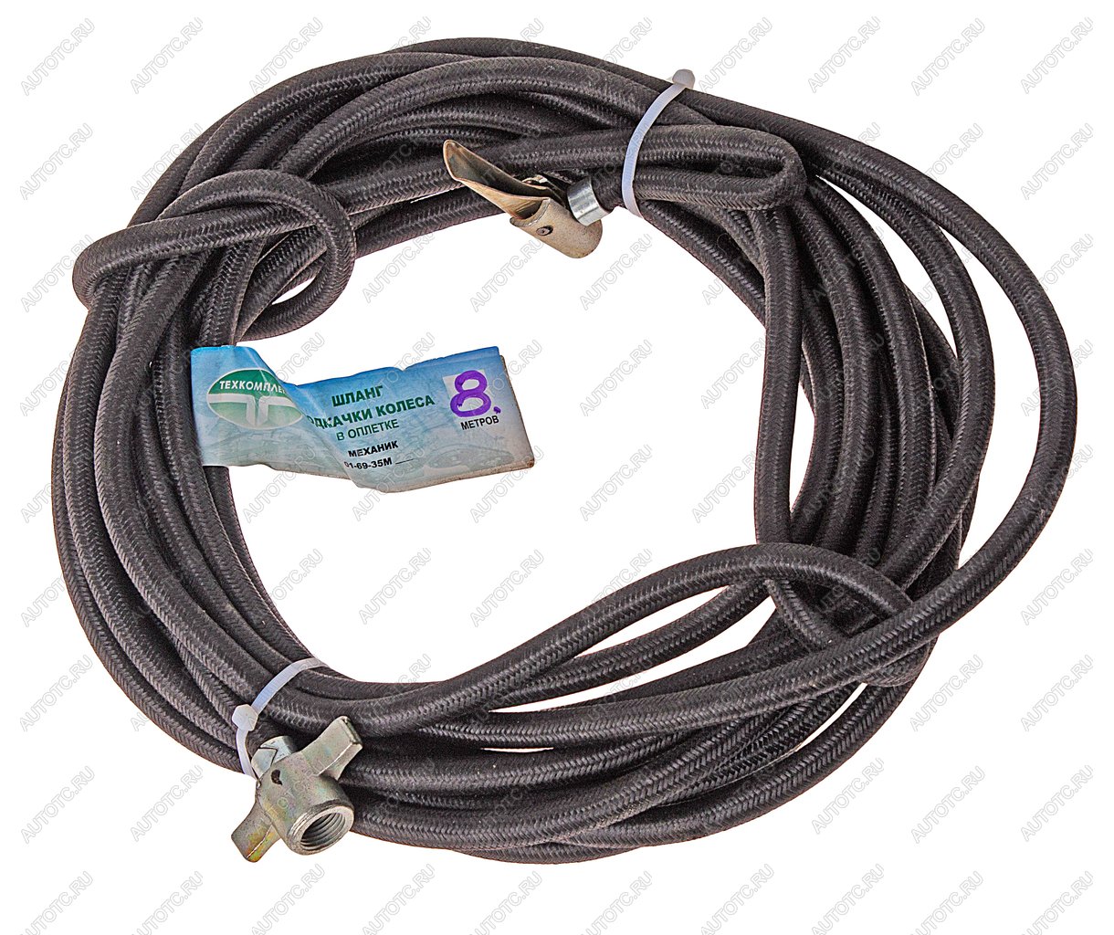 1 099 р. Шланг подкачки колеса ЗИЛ,МАЗ,КАМАЗ 8м в оплетке NO NAME 5320-3929010-(8)  с доставкой в г. Вологда
