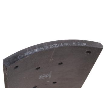 729 р. Накладка тормозной колодки SHACMAN SHAANXI задней (10 отв.) (1шт.) OE SHACMAN hd90149340094  с доставкой в г. Вологда. Увеличить фотографию 3