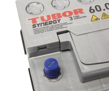 10 999 р. Аккумулятор TUBOR Synergy 60Ач обратная полярность,низкий TUBOR 6ст60(0)  с доставкой в г. Вологда. Увеличить фотографию 2