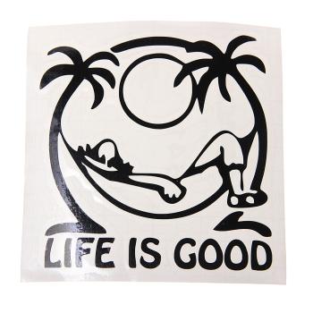 110 р. Наклейка виниловая вырезанная LIFE IS GOOD 11Х11см AUTOSTICKERS AUTOSTICKERS и-91  с доставкой в г. Вологда. Увеличить фотографию 1